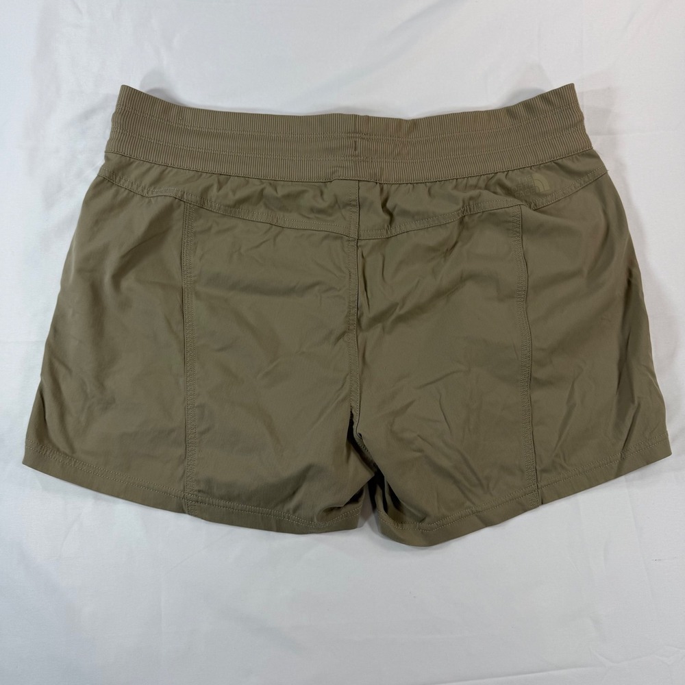The‎ North Face Aphrodite 2.0 Shorts Womens XL Tan Brown Hiking Outdoor Trail 4" - Picture 2 of 8